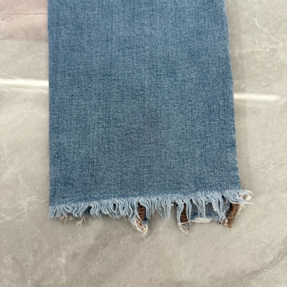 Women’s American Eagle Slim Straight Super Stretch Frayed Hem Jeans Size 00 - Picture 11 of 16